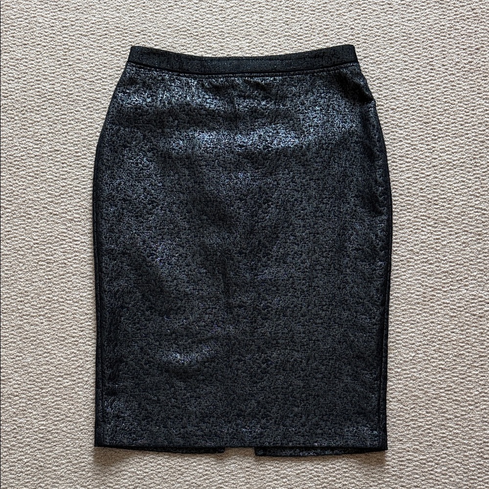 Who What Wear Black Grey Sparkle Pencil Skirt Sz 4